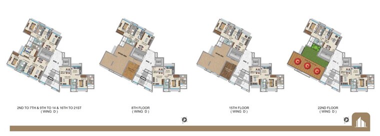 Floor Plan, kandivali west 2 Bedroom 708 Sq.Ft. Apartment In Kandivali West Mumbai 10089294