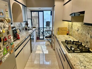 Balcony in 3 BHK Apartment at Baycity Apartments, Khar West – for Rent