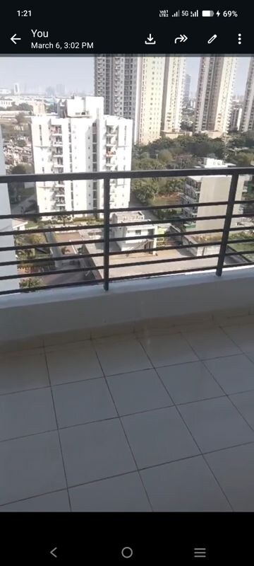 Balcony in 3.5 BHK Apartment at Spaze Privy AT4, Sector 84 – for Rent