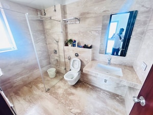 Bathroom in 3 BHK Apartment at Amanora Gateway Towers, Hadapsar – for Rent