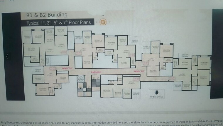 Floor Plan, sonigara-excluzee 2 Bedroom 975 Sq.Ft. Apartment In Wakad Pune 10089467