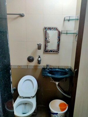 Bathroom in 2 BHK Apartment at BKS Galaxy CHS, Kharghar – for Rent
