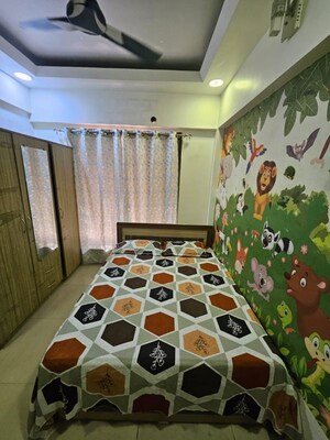 Bedroom in 2 BHK Apartment at BKS Galaxy CHS, Kharghar – for Rent