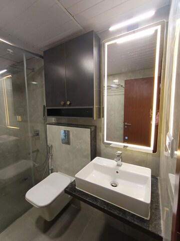 Bathroom in 4 BHK Apartment at LnT Raintree Boulevard, Hebbal – for Rent