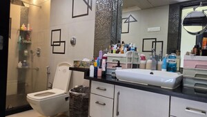 Attached Bathroom in 3 BHK Apartment at Amal Juhu Sheetal CHS, Juhu – for Rent