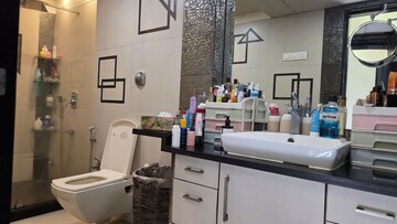 Attached Bathroom in 3 BHK Apartment at Amal Juhu Sheetal CHS, Juhu – for Rent