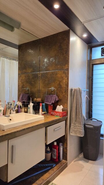 Bathroom in 3 BHK Apartment at Amal Juhu Sheetal CHS, Juhu – for Rent