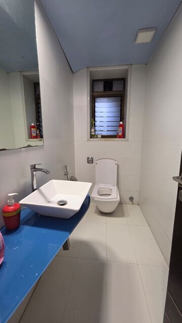 Bathroom in 3 BHK Apartment at Amal Juhu Sheetal CHS, Juhu – for Rent