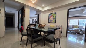 Dining area in 3 BHK Apartment at Amal Juhu Sheetal CHS, Juhu – for Rent