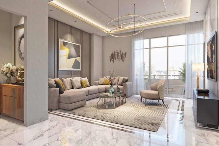 Living Room, ss-the-leaf 4 Bedroom 3950 Sq.Ft. Apartment In Sector 85 Gurgaon 10090287