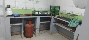 Kitchen in 1 BHK Builder Floor at Jeevan Bima Nagar – for Rent