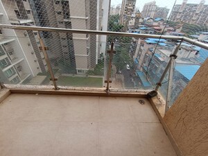 Balcony in 2.5 BHK Apartment at Rattan Icon, Seawoods Sector 50 – for Rent