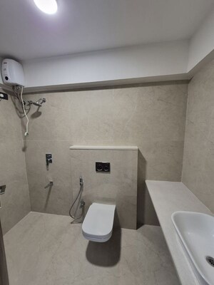 Bathroom in 3 BHK Apartment at Shree Suraj Park Grandeur, Vile Parle West – for Rent