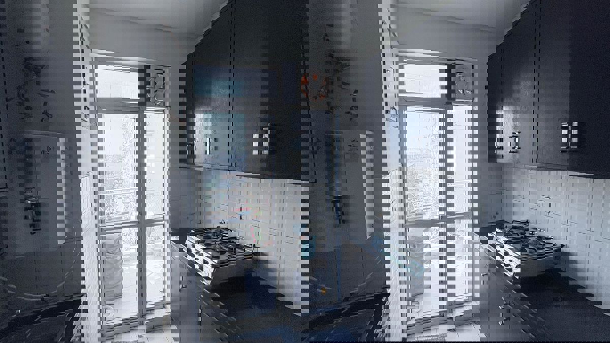 Kitchen in 4 BHK Builder Floor at BPTP Park Prime, Sector 66 – for Rent