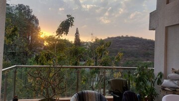 Balcony in 4 BHK Apartment at Bhosale Nagar – for Rent