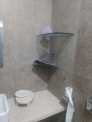 Bathroom in 1 BHK Apartment at Omkar Signet, Malad East – for Rent