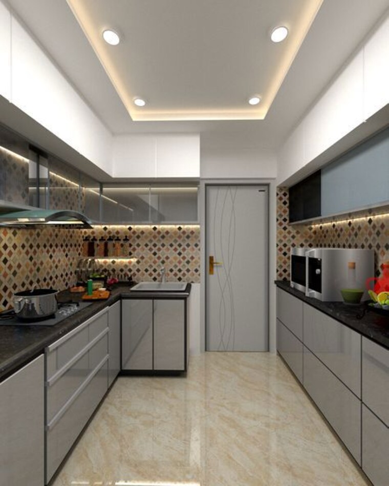 Kitchen, malwa-escon-primera 3 Bedroom 2025 Sq.Ft. Apartment In International Airport Road Zirakpur 10092103