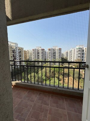 Balcony in 3 BHK Apartment at Golden Cascade, Wakad – for Rent
