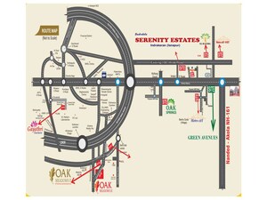  Plot – Map Location View at Badralolu Serenity Estates, Indrakaran - for Sale