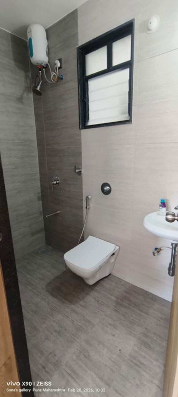 Bathroom, unique-youtopia 2 Bedroom 800 Sq.Ft. Apartment In Kharadi Pune 10092353