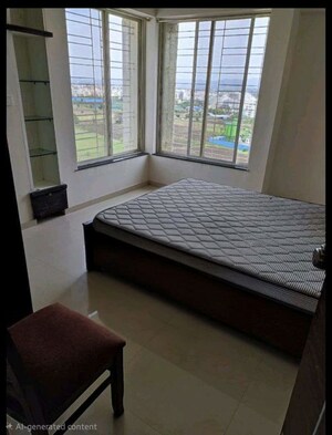 Bedroom in 3 BHK Apartment at 33 Keshavkunj, Mundhwa – for Rent