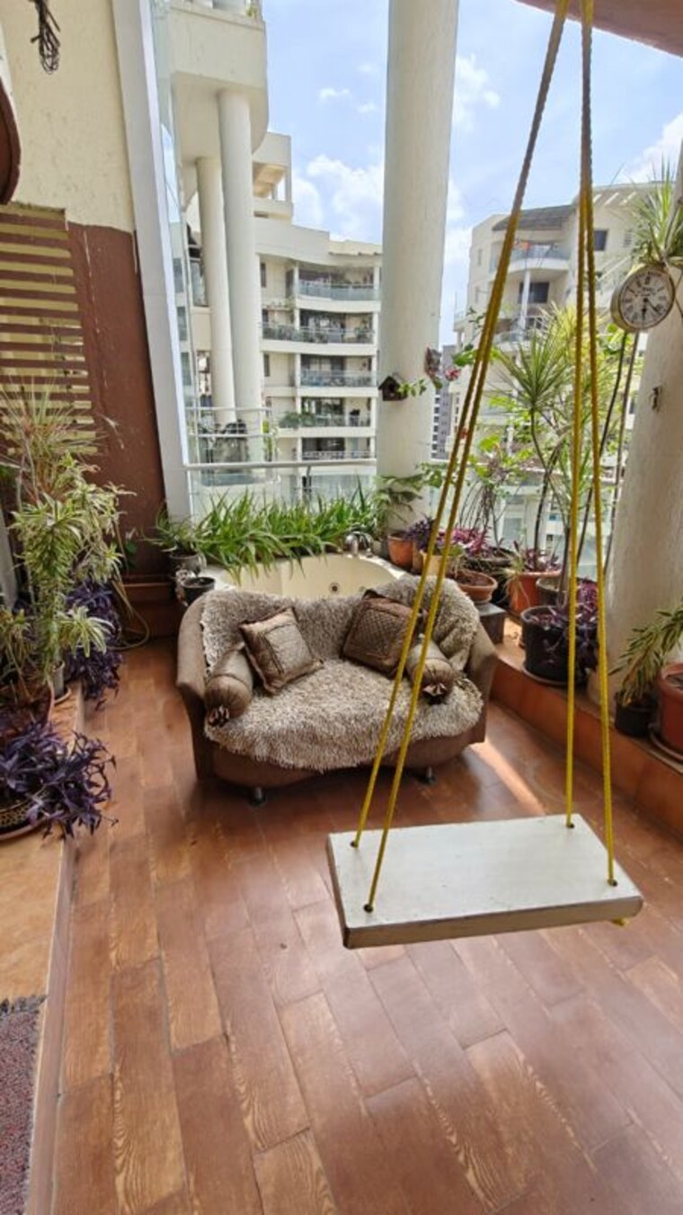 Living Room, ekta-california 3 Bedroom 2100 Sq.Ft. Apartment In Nibm Road Pune 10092505