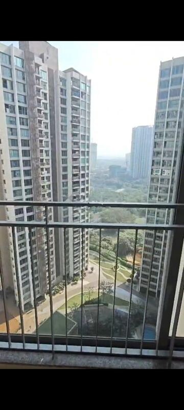 Balcony in 2 BHK Apartment at Kalpataru The Sunrise, Kolshet Road – for Rent