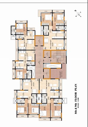 Floor Plan in 1 BHK Apartment at Jankalyan Nagar – for Sale