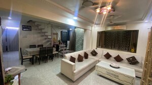 Living Room in 3 BHK Apartment at Kopar Khairane – for Rent