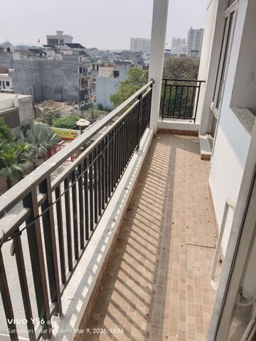 Balcony in 3 BHK Apartment at Omaxe Residency II, Gomti Nagar – for Rent