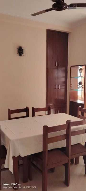 Bedroom in 3 BHK Apartment at Dwarka – for Rent