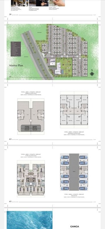 Floor Plan in 3 BHK Apartment at Ganga Kashi Residences, Sector 89 – for Sale