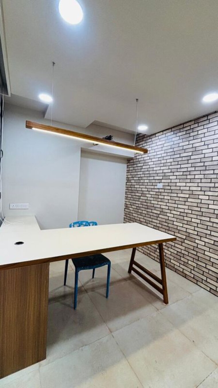 Kitchen, samvaad-east-face Commercial Office Space 755 Sq.Ft. In Ambli Ahmedabad 10094045
