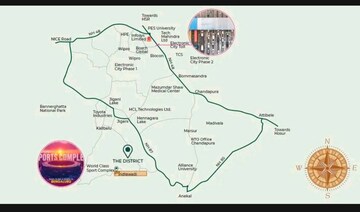  Plot – Map Location View at Jigani - for Sale