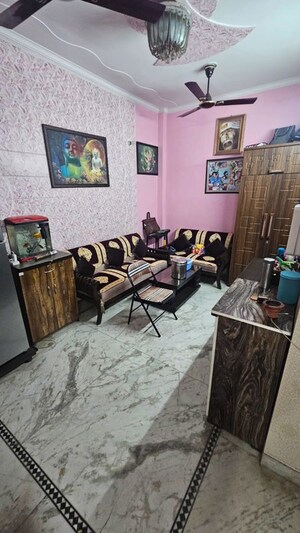 Living Room in 2 BHK Builder Floor at Rohini Sector 25 – for Sale