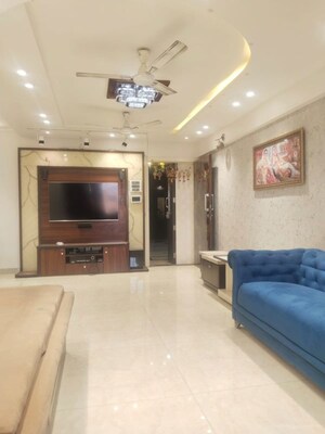 Living Room in 3 BHK Apartment at Gajra Bhoomi Tower, Kharghar – for Rent