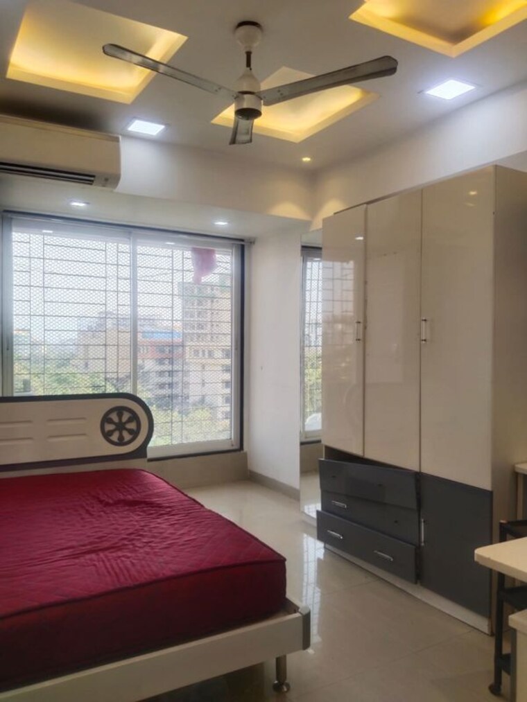 Bedroom, gajra-bhoomi-tower 3 Bedroom 1500 Sq.Ft. Apartment In Kharghar Navi Mumbai 10094120