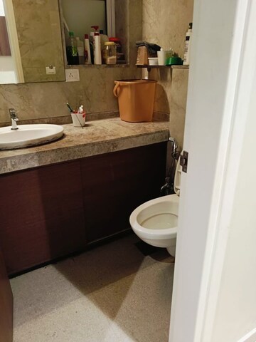 Bathroom in 2 BHK Apartment at L&T Crescent Bay T2, Parel – for Rent