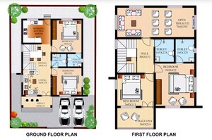Floor Plan in 4 BHK Villa at Kadachira – for Sale