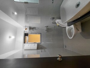 Bathroom in 3 BHK Apartment at Khodiyaar Siddharth Nagar Goodwill CHS, Goregaon West – for Rent