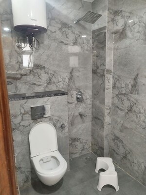 Bathroom in 3 BHK Builder Floor at Freedom Fighters Enclave – for Rent