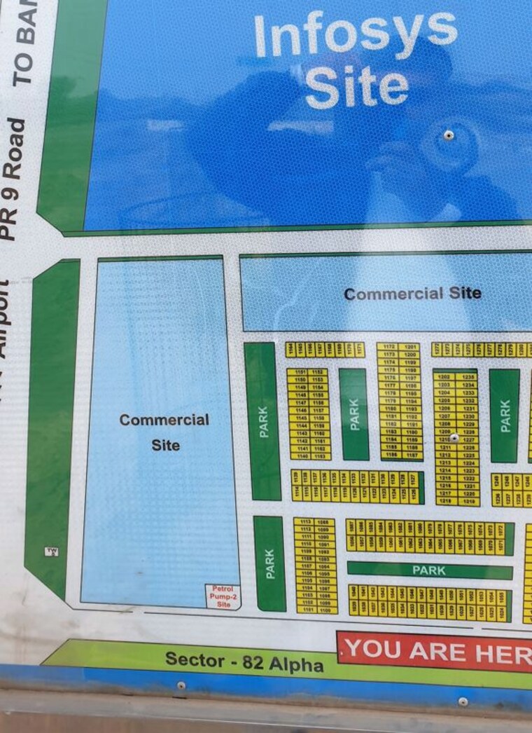 Map Location, sector 83 a  256 Sq.Yd. Plot In Sector 83 A Mohali 10095044