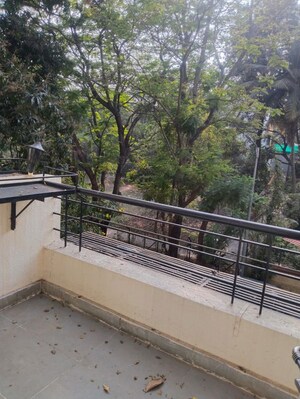 Balcony in 3 BHK Apartment at Gokhale Saraswati Park, Ideal Colony – for Rent