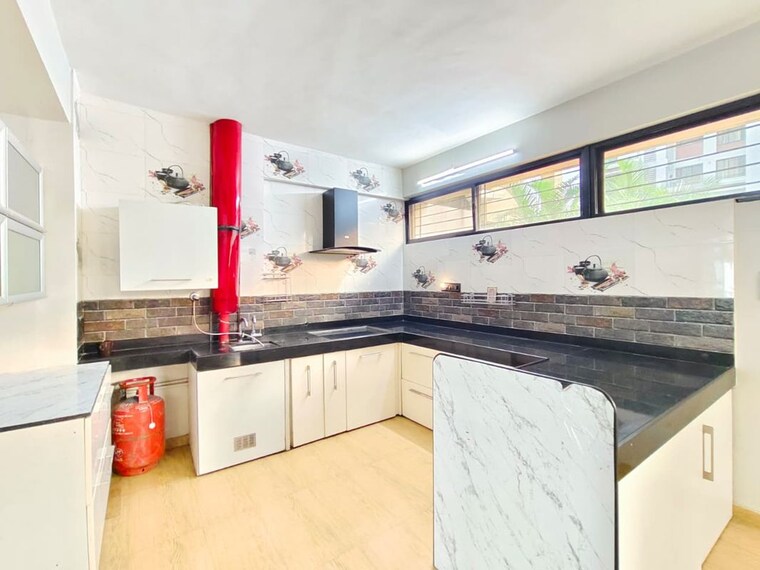 Kitchen, mont-vert-belair 4 Bedroom 3000 Sq.Ft. Apartment In Bhugaon Pune 10095473