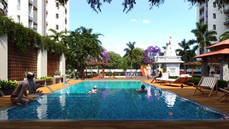 Swimming Pool, besa 2 Bedroom 1190 Sq.Ft. Apartment In Besa Nagpur 10095748