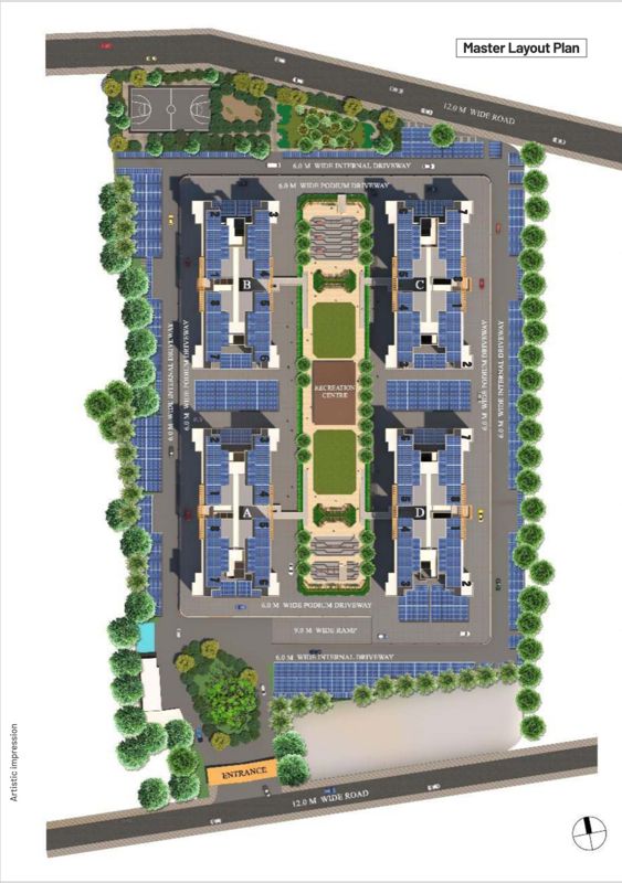 2 BHK + Pooja Room 898 Sq.Ft. Apartment in Magarpatta Riverview City Hornbill Heights