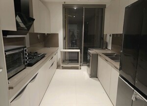 Kitchen in 4 BHK Apartment at Rustomjee Crown, Prabhadevi – for Rent