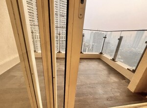 Balcony in 3 BHK Apartment at L&T Crescent Bay T2, Parel – for Rent