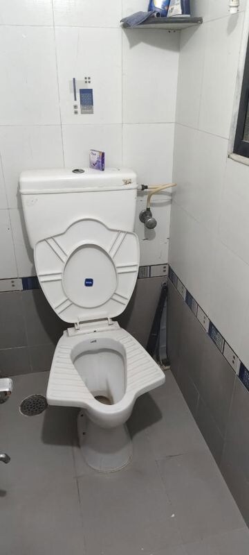 Bathroom in 1 BHK Apartment at Shraddha Nipun Galaxy, Bhandup West – for Rent