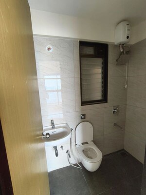 Bathroom in 2.5 BHK Apartment at Chandak 34 Park Estate, Goregaon West – for Rent